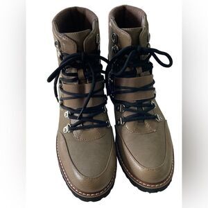 Nautical Brown Lace up Boots 8.5